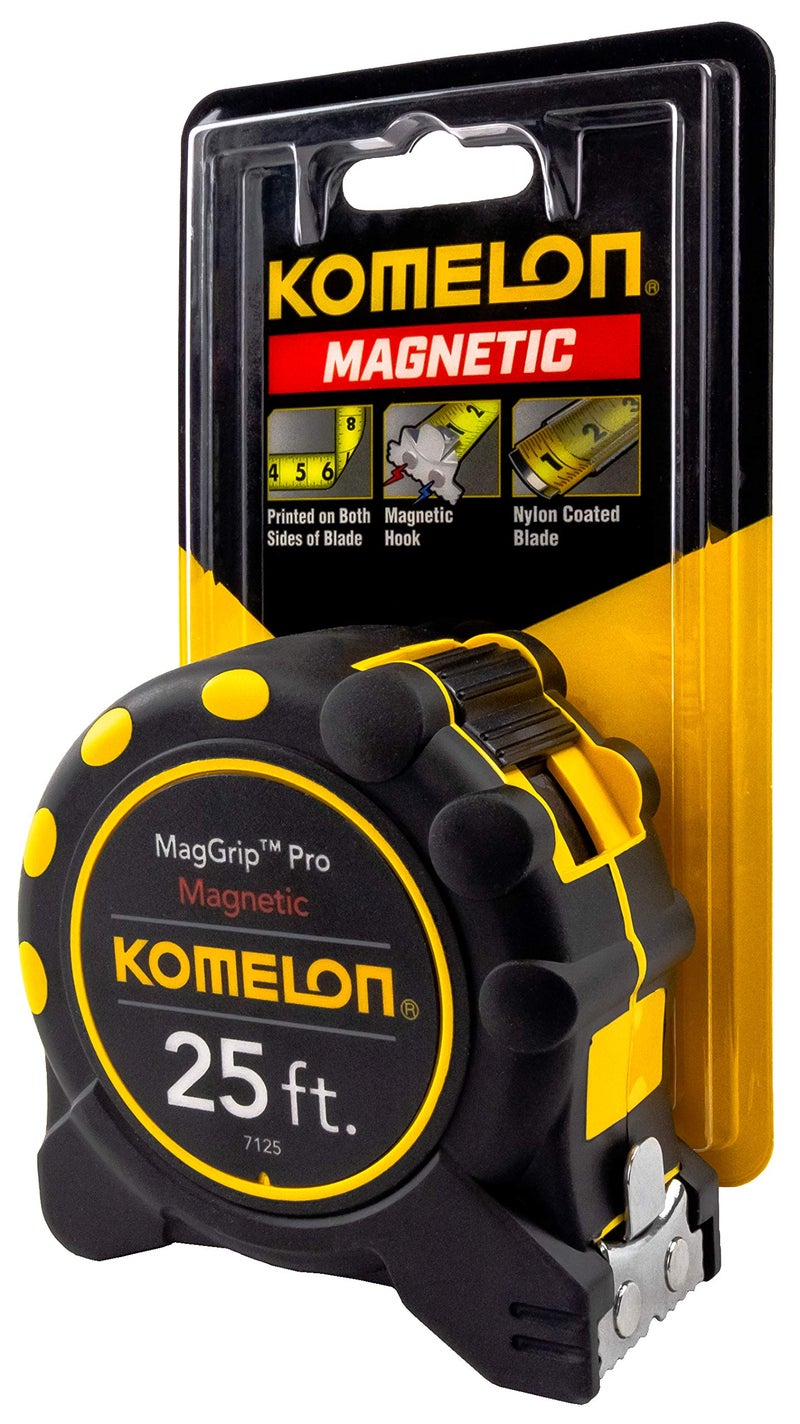 Komelon 7125 Monster Maggrip 25-Foot Measuring Tape with Magnetic End, Yellow, 25ft- Blade - Image 4